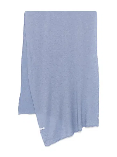 Botto Giuseppe Cashmere-blend Scarf In Blue