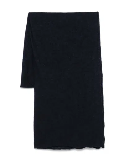 Botto Giuseppe Cashmere-blend Scarf In Black
