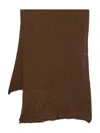 Botto Giuseppe Cashmere-blend Scarf In Brown