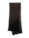 Botto Giuseppe Cashmere Scarf In Black
