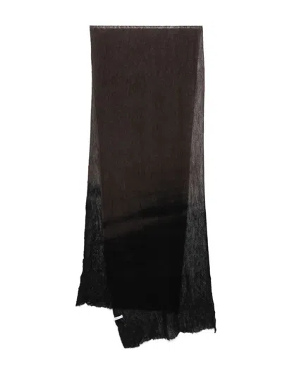 Botto Giuseppe Cashmere Scarf In Black
