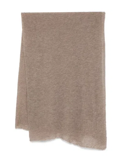Botto Giuseppe Cashmere Scarf In Brown