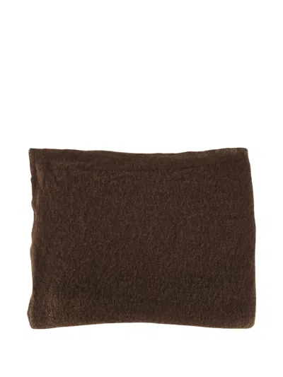 Botto Giuseppe Cashmere Scarf In Brown