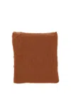 Botto Giuseppe Fine Knit Cashmere Scarf In Brown