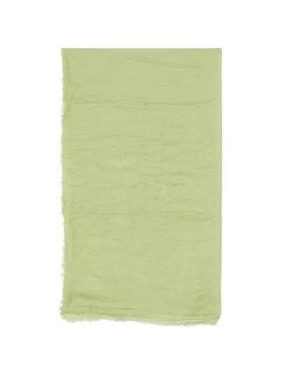 Botto Giuseppe 프린지 에지 스카프 In Green