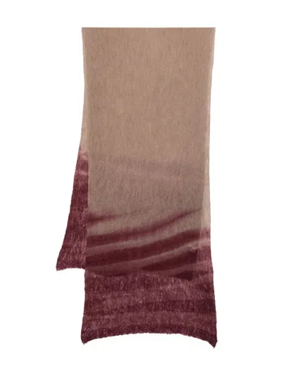 Botto Giuseppe Ombre-effect Cashmere Scarf In Brown