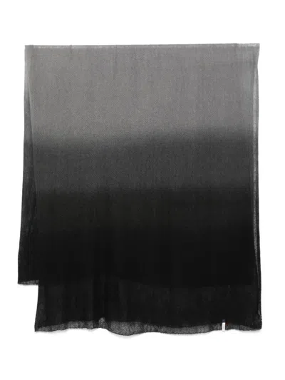 Botto Giuseppe Ombre-effect Cashmere Scarf In Gray