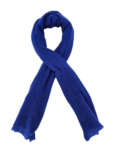 Botto Giuseppe Small Cashmere Scarf In Blue