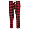 Bottoms Out Men's Plaid Flannel Open Bottom Pants
