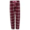 Bottoms Out Women's Plaid Flannel Open Bottom Pants In Multi