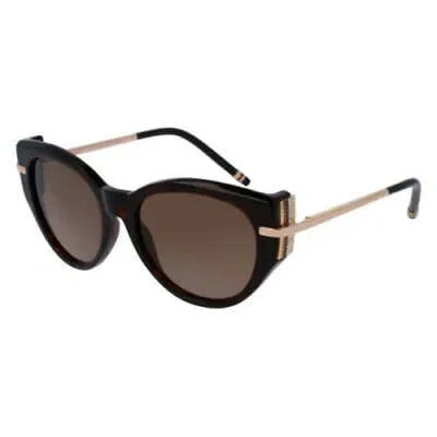 Pre-owned Boucheron - Sunglasses Women Bc0020s Havana Gold Brown 002 52mm