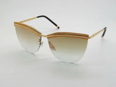 Pre-owned Boucheron $1020  0028s 002 Rose Gold Mirror Authentic Sunglasses