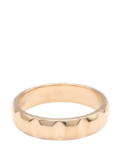 Pre-owned Boucheron 10s Clou De Paris Ring In Pink