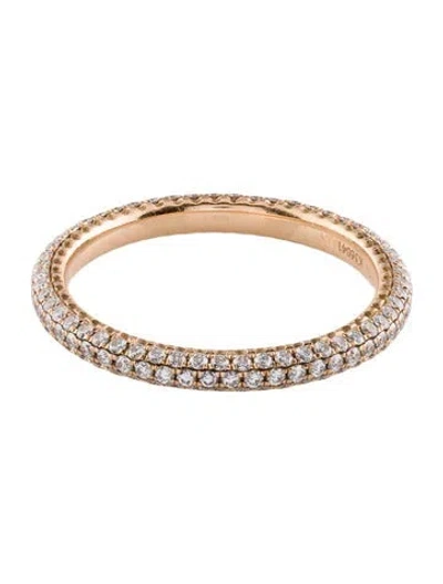 Pre-owned Boucheron 18k 1.10ctw Diamond Eternity Band In Multi