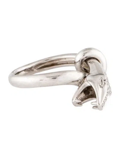 Pre-owned Boucheron 18k Diamond Paris Serpent-kaa Ring In Multi