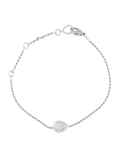 Pre-owned Boucheron 18k Diamond Serpent Boheme Station Bracelet, 7" In Multicolor