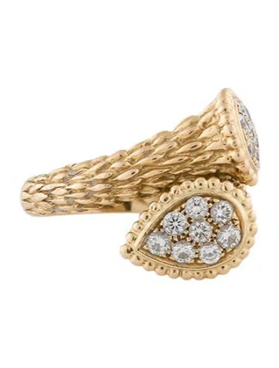 Pre-owned Boucheron 18k Diamond Serpent Bohème Toi Et Moi Ring In Multi