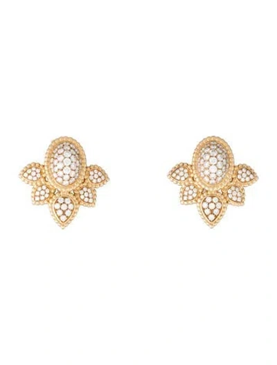 Pre-owned Boucheron 18k Diamond Vintage Serpent Bohème Clip-on Earrings In Multicolor