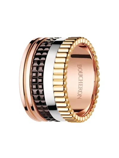 Boucheron 18k Gold Quatre Classique Diamond Ring