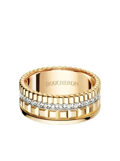 Boucheron 18k Gold Small Quatre Radiant Edition Diamonds Ring