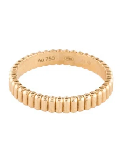 Pre-owned Boucheron 18k Grosgrain Wedding Band In Multi