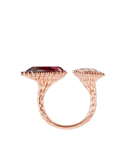 Boucheron 18k Rose Gold Serpent Bohème Diamond Ring