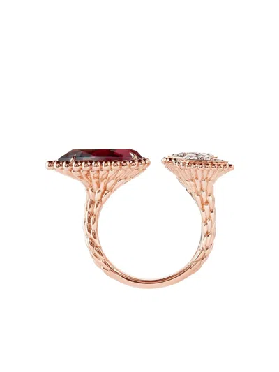 Boucheron 18k Rose Gold Serpent Bohème Diamond Ring In Pink
