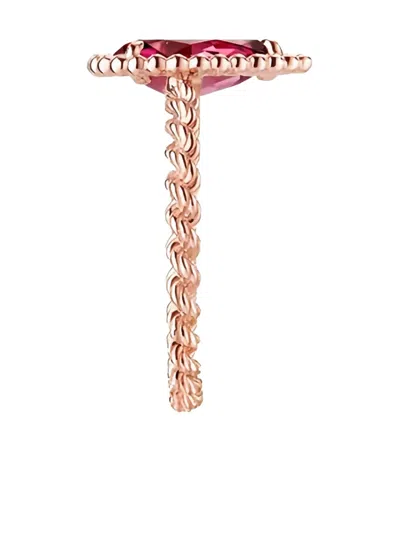 Boucheron 18k Rose Gold Serpent Rhodolite Ring