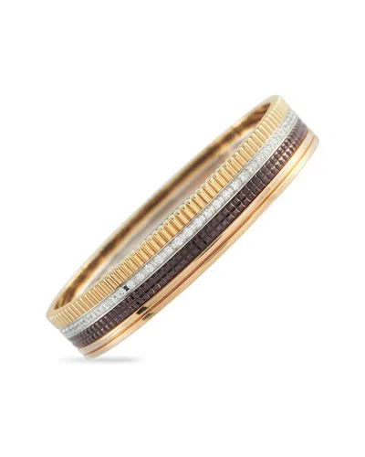 Boucheron 18k Two-tone 1.48 Ct. Tw. Diamond Bracelet (authentic Pre-loved) In Gold