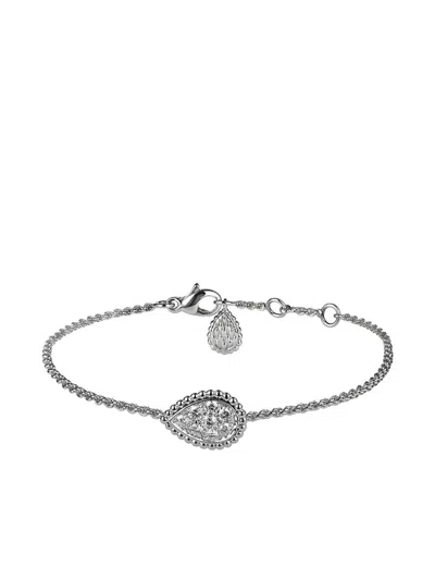 Boucheron 18k White Gold Serpent Bohème Diamond Bracelet In Silver