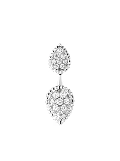 Boucheron 18k White Gold Serpent Bohème Diamond Earring