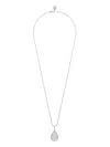 Boucheron Medium White Gold And Diamond Serpent Bohème Motif Pendant In Metallic