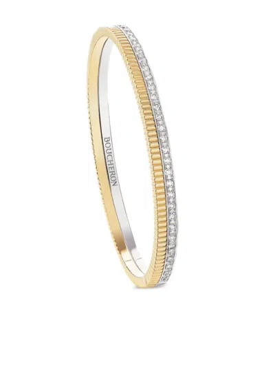 Boucheron 18k Yellow Gold Diamond Bangle