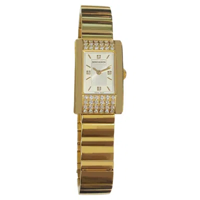 Pre-owned Boucheron 18k Yellow Gold Diamond Watch Al 439792