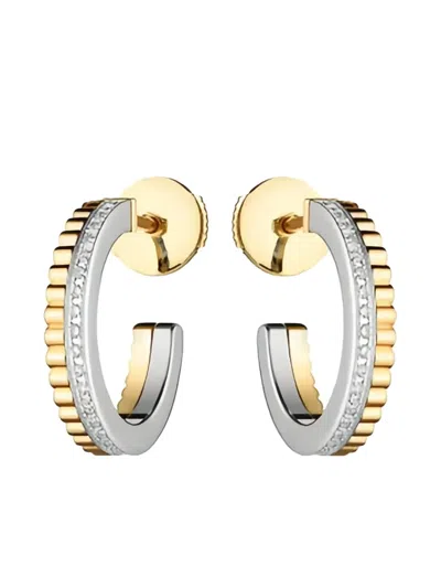 Boucheron 18k Yellow Gold Quatre Radiant Edition Diamond Earrings