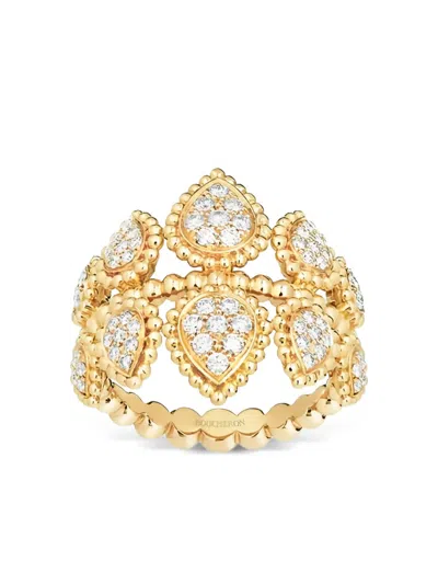 Boucheron 18k Yellow Gold Serpent Bohème Diamond Ring