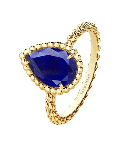 Boucheron 18k Yellow Gold Serpent Bohème Lapis Lazuli Ring