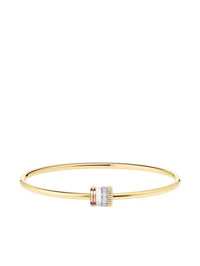 Boucheron 18k Yellow Quatre Diamond-pavé Bracelet In Gold