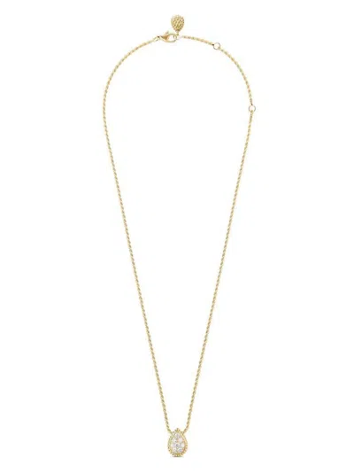 Boucheron 18kt Yellow Gold Serpent Bohème Small Diamond Pendant Necklace