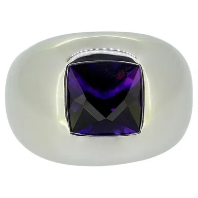 Pre-owned Boucheron Amethyst Single-stone Ring In Purple