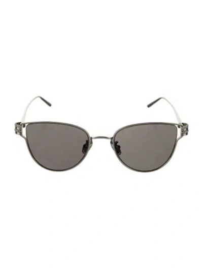 Pre-owned Boucheron Aviator Tinted Sunglasses W/ Tags In Silver