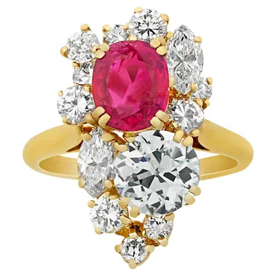Pre-owned Boucheron Burma Ruby Ring By  In Multi