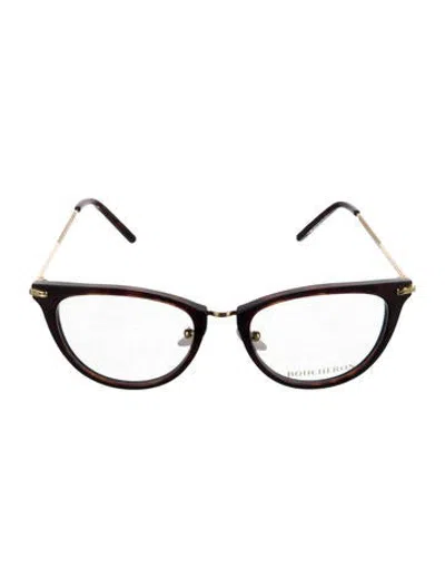 Pre-owned Boucheron Cat-eye Eyeglasses In Brown