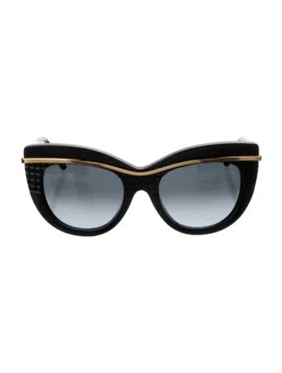 Pre-owned Boucheron Cat-eye Gradient Sunglasses In Black