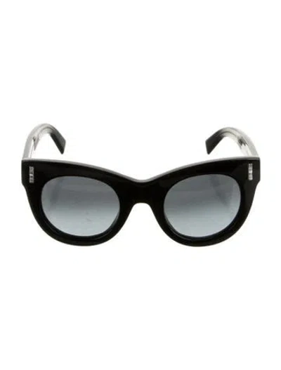 Pre-owned Boucheron Cat-eye Gradient Sunglasses In Black