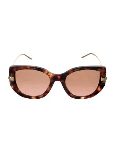 Pre-owned Boucheron Cat-eye Gradient Sunglasses In Brown