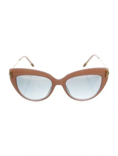 Pre-owned Boucheron Cat-eye Mirrored Sunglasses In Pink