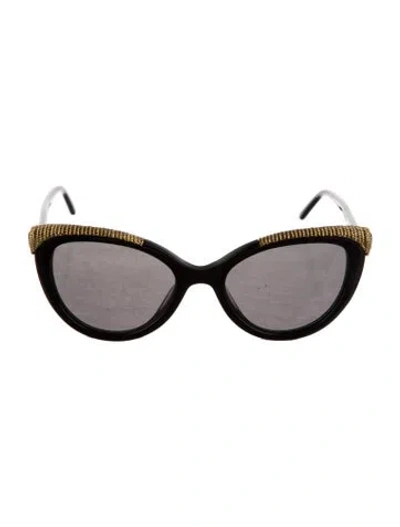 Pre-owned Boucheron Cat-eye Tinted Sunglasses In Black