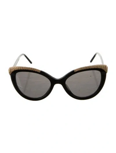 Pre-owned Boucheron Cat-eye Tinted Sunglasses In Black