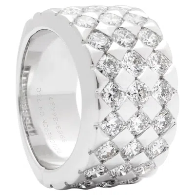 Pre-owned Boucheron Diamant 3 Row Diamond Ring In Multiple
